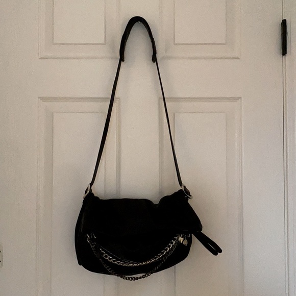 Cute Leather Bag with Heavy Chains - Picture 2 of 9